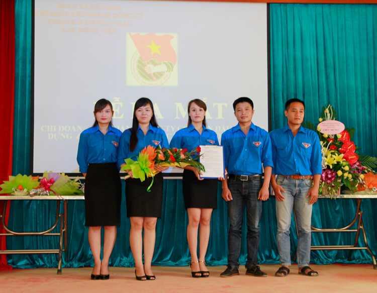 thành lập Chi đoàn Chi nhánh Công ty Cổ phần Đầu tư XD&TM Toàn Cầu – Lạc Hồng Viên 8