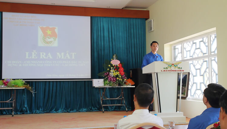 thành lập Chi đoàn Chi nhánh Công ty Cổ phần Đầu tư XD&TM Toàn Cầu – Lạc Hồng Viên 3