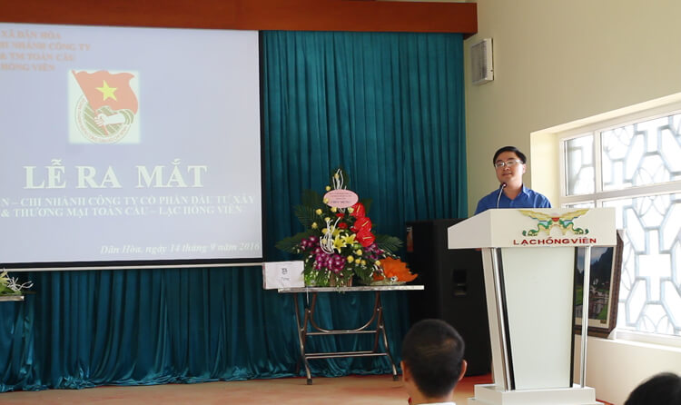 thành lập Chi đoàn Chi nhánh Công ty Cổ phần Đầu tư XD&TM Toàn Cầu – Lạc Hồng Viên 1