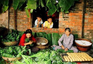 gói bánh chưng