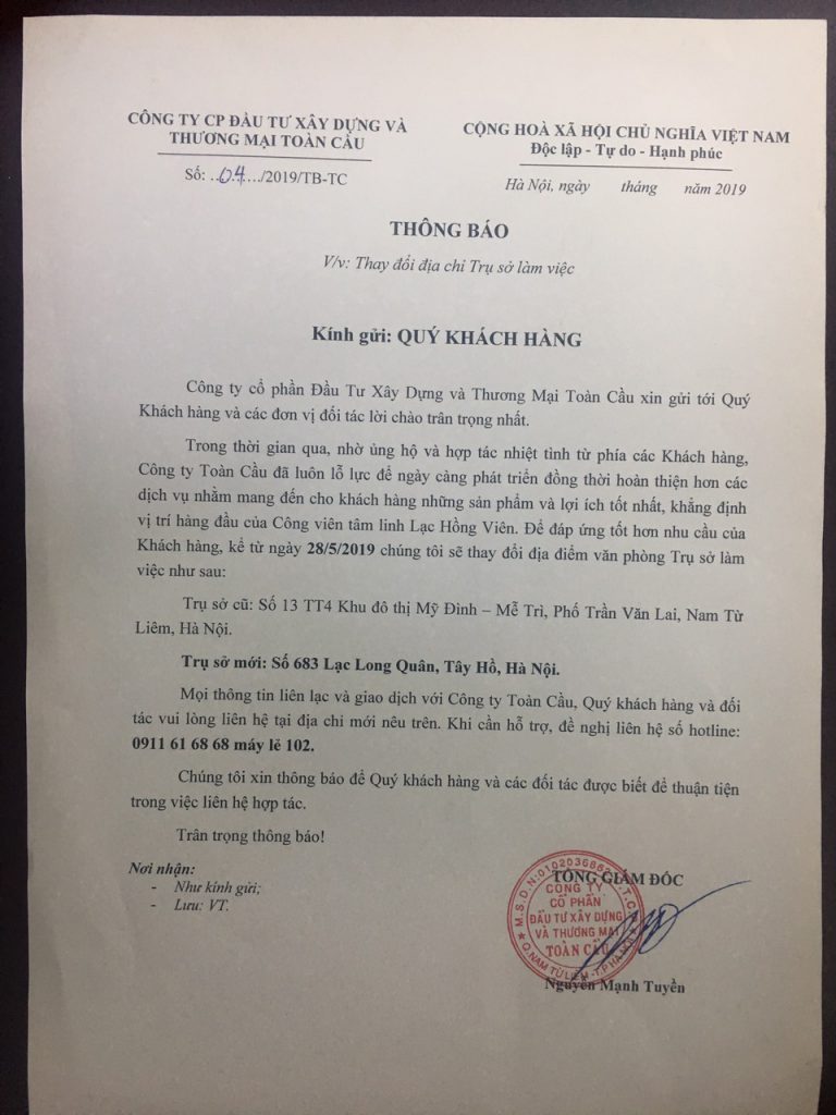 quyet dinh chuyen dia diem